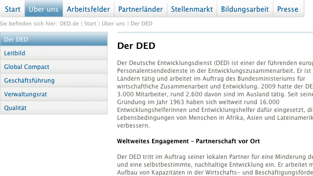Deutscher entwicklungsdienst jobs